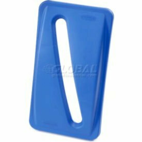 Rubbermaid Commercial Paper Recycling Lid for Rubbermaid Recycling Container, Blue FG270388BLUE